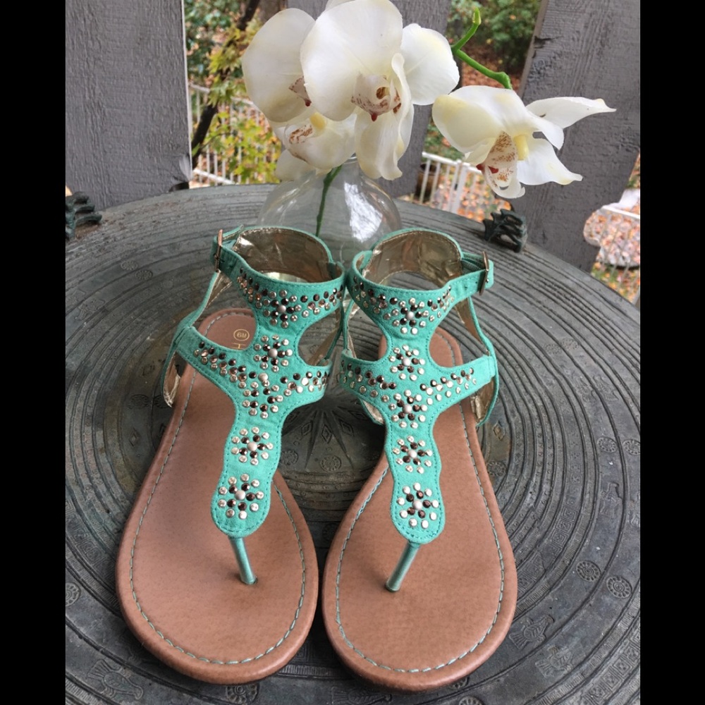 🔥HP🔥 EUC Hot Tomato Sandals - Picture 1 of 3